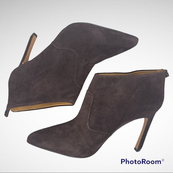 Nine West Swarm suede heeled booties Sz 9 - Picture 2 of 11